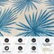 World Rug Gallery Floral Tropical Reversible Recycled Plastic 3' X 5' Blue Outdoor Rug 6075BLUE3X5 - alternate 5